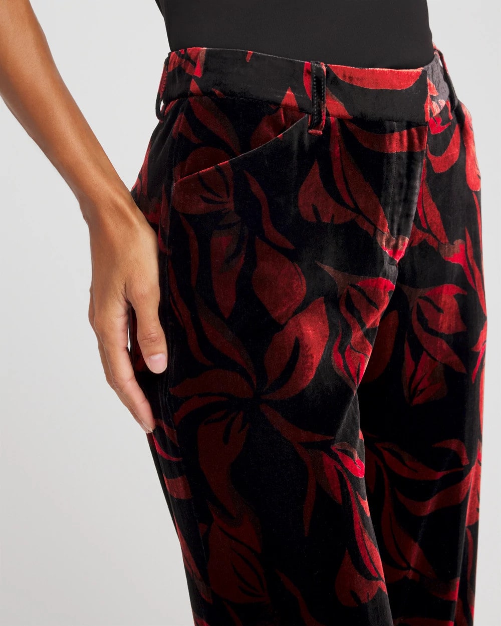 Chico's Velvet Rose Slim Ankle Pants