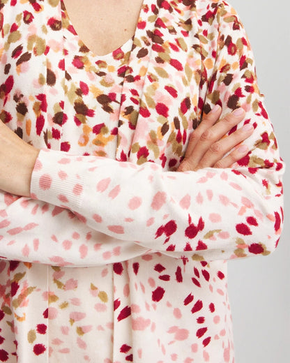 Chico's Ombré Printed V-Neck Cardigan