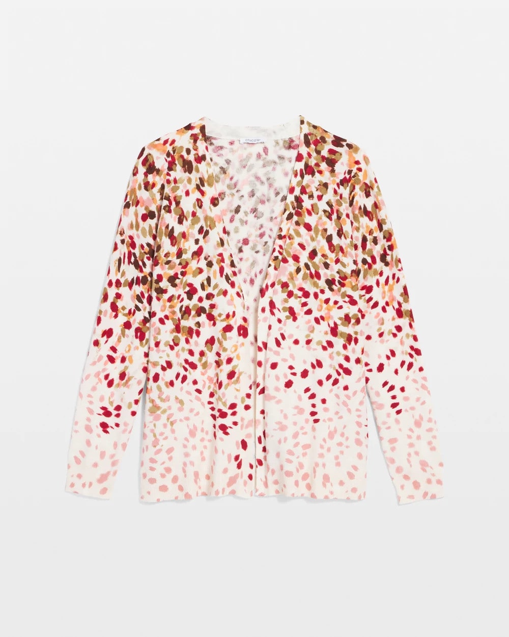 Chico's Ombré Printed V-Neck Cardigan