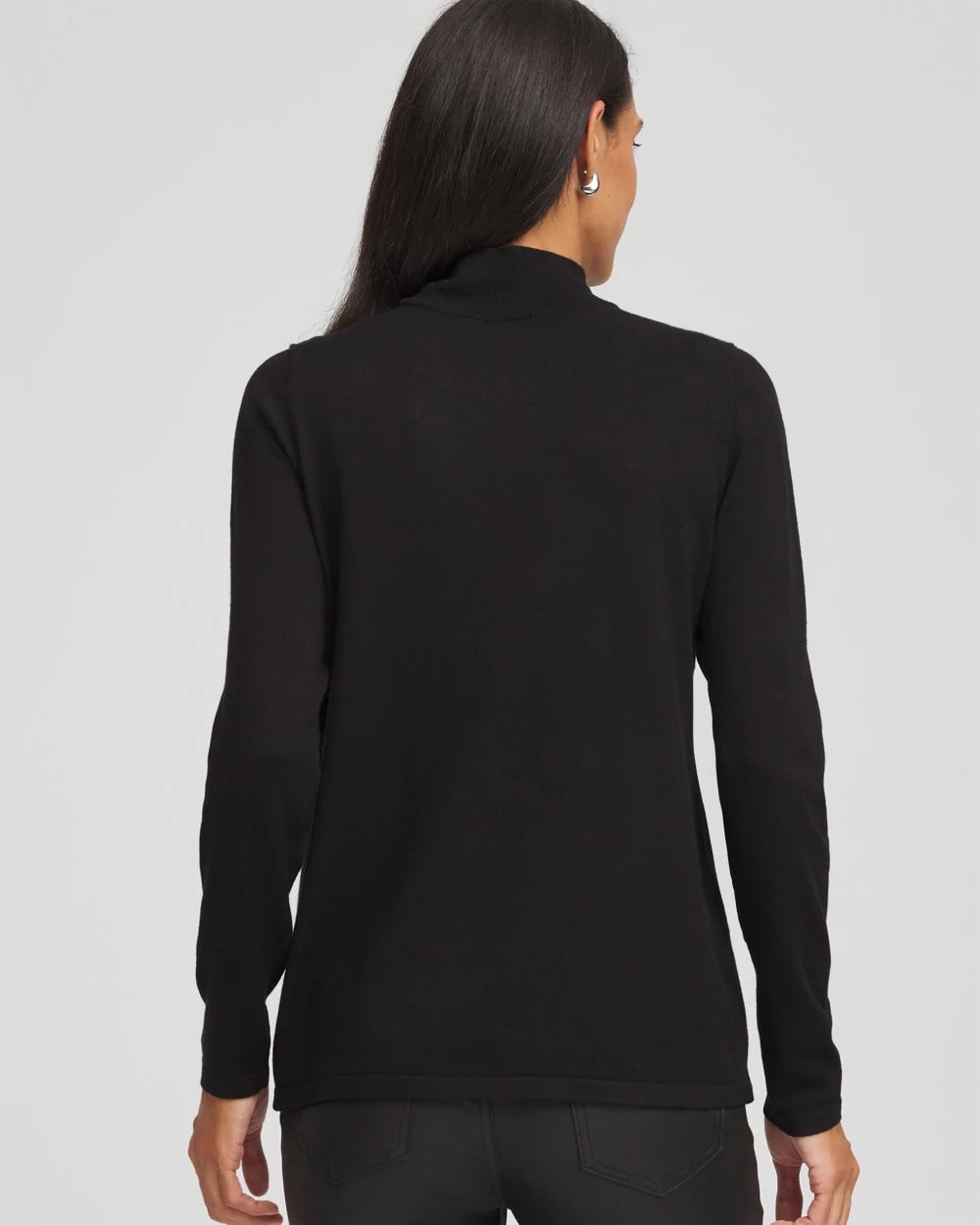 Chico's Ella Embellished Mockneck Sweater
