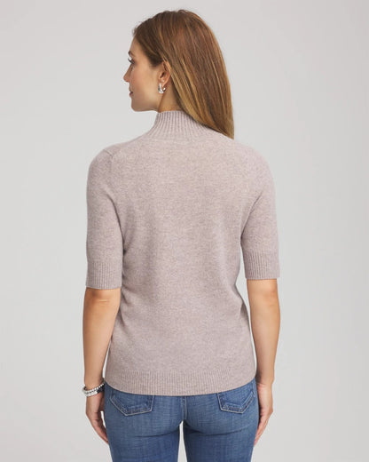 Chico's Cashmere Elbow-Sleeve Sweater
