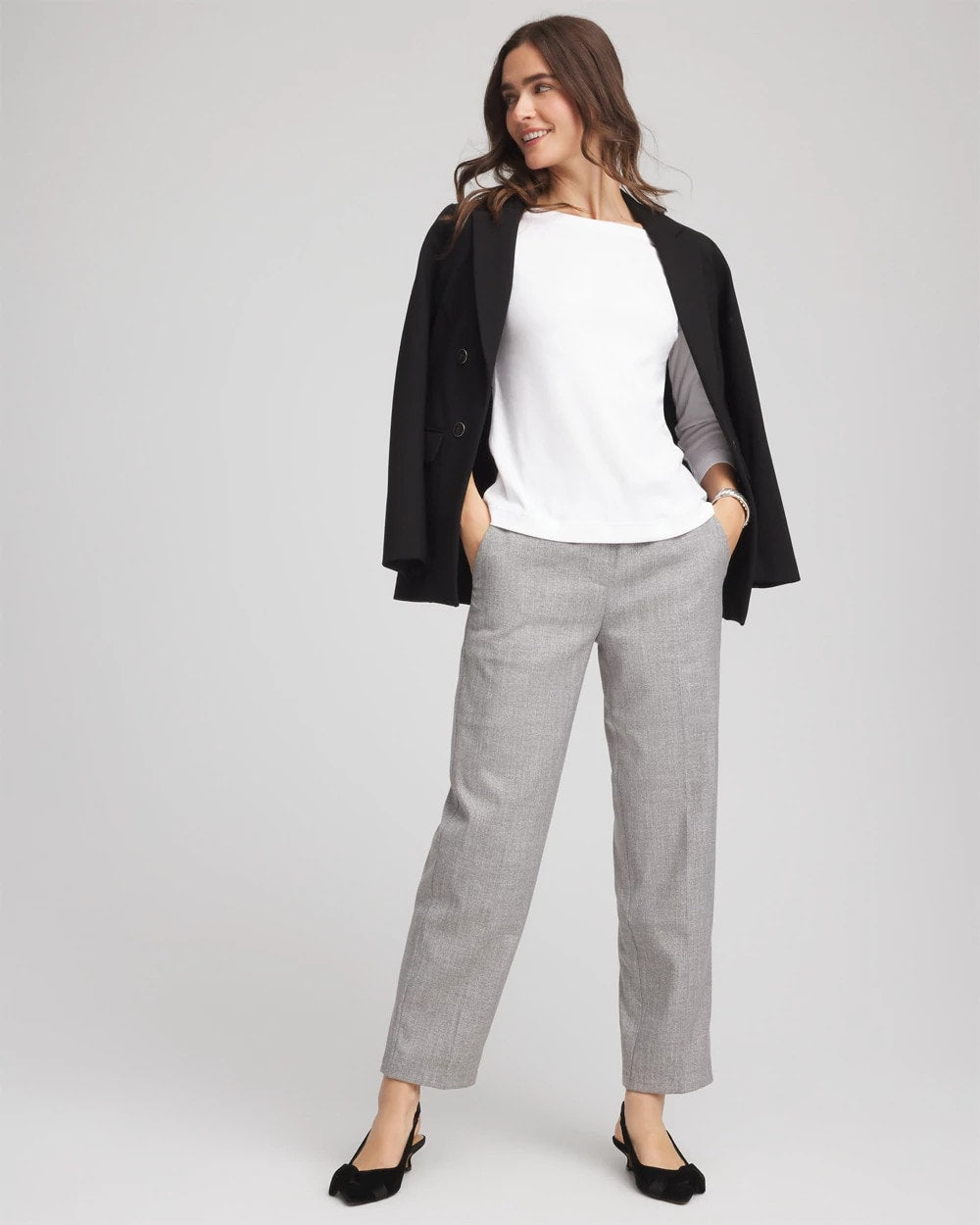 Chico's Pima Cotton 3/4 Sleeve Tee