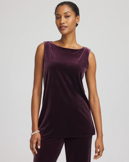 Chico's Travelers™ Velvet Side-Slit Tank