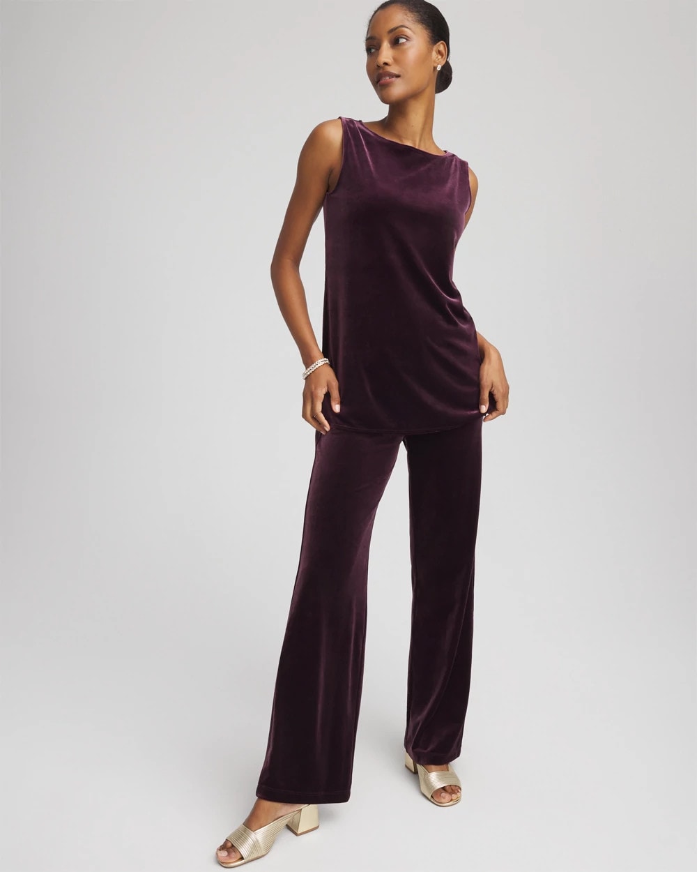 Chico's Travelers™ Velvet Side-Slit Tank