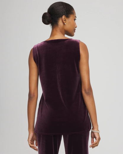Chico's Travelers™ Velvet Side-Slit Tank