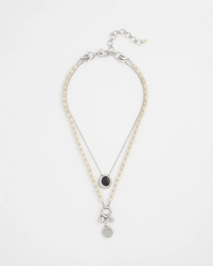 Chico's Short Double Strand Pendant