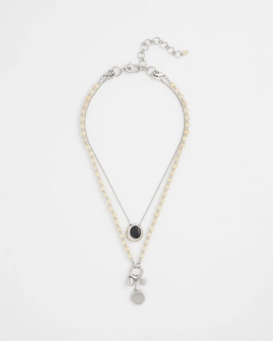 Chico's Short Double Strand Pendant