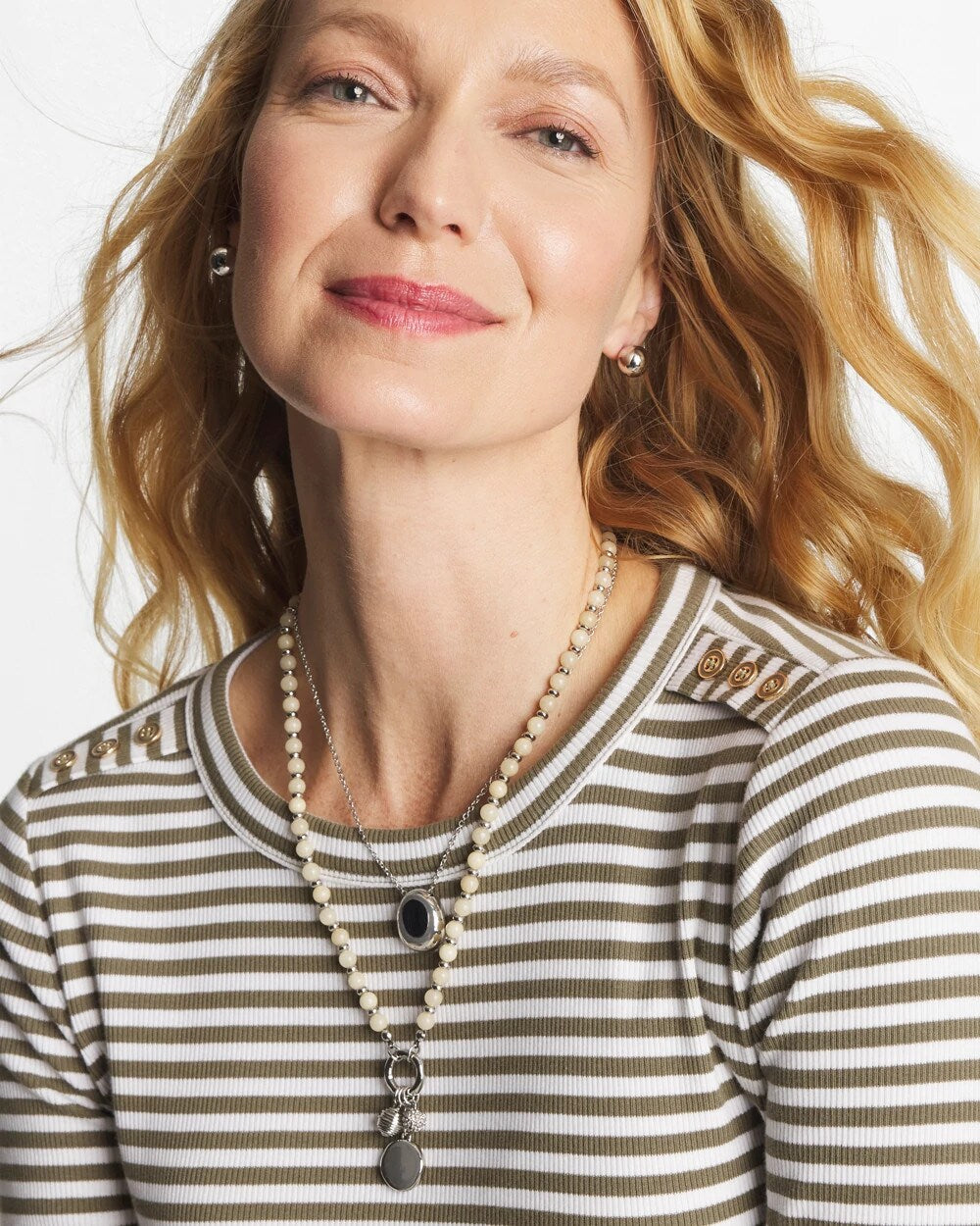Chico's Short Double Strand Pendant