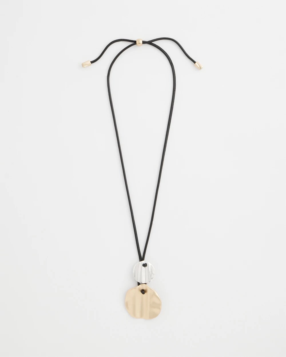 Chico's Crinkle Mixed Metal Pendant