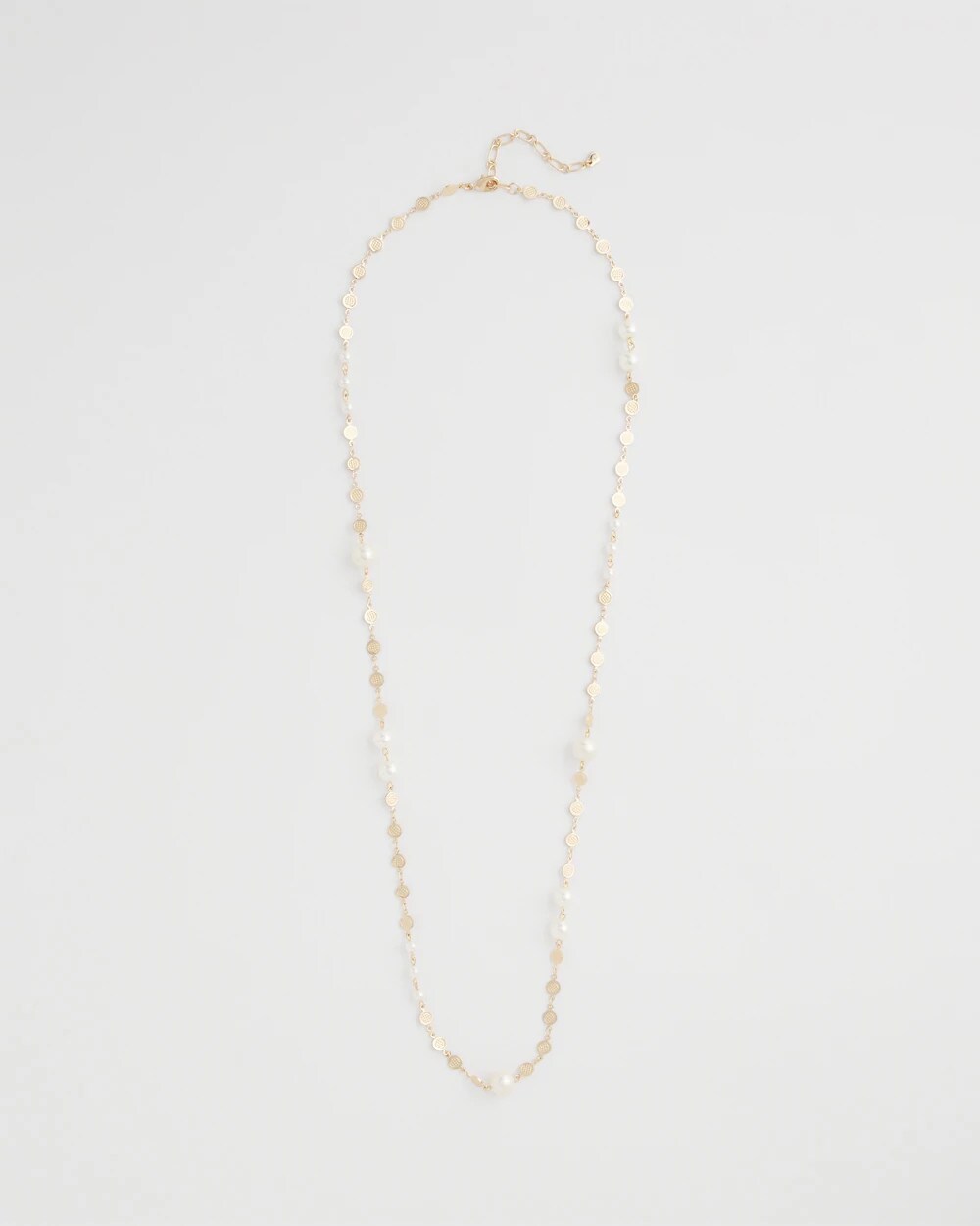 Chico's Pearl and Link Necklace