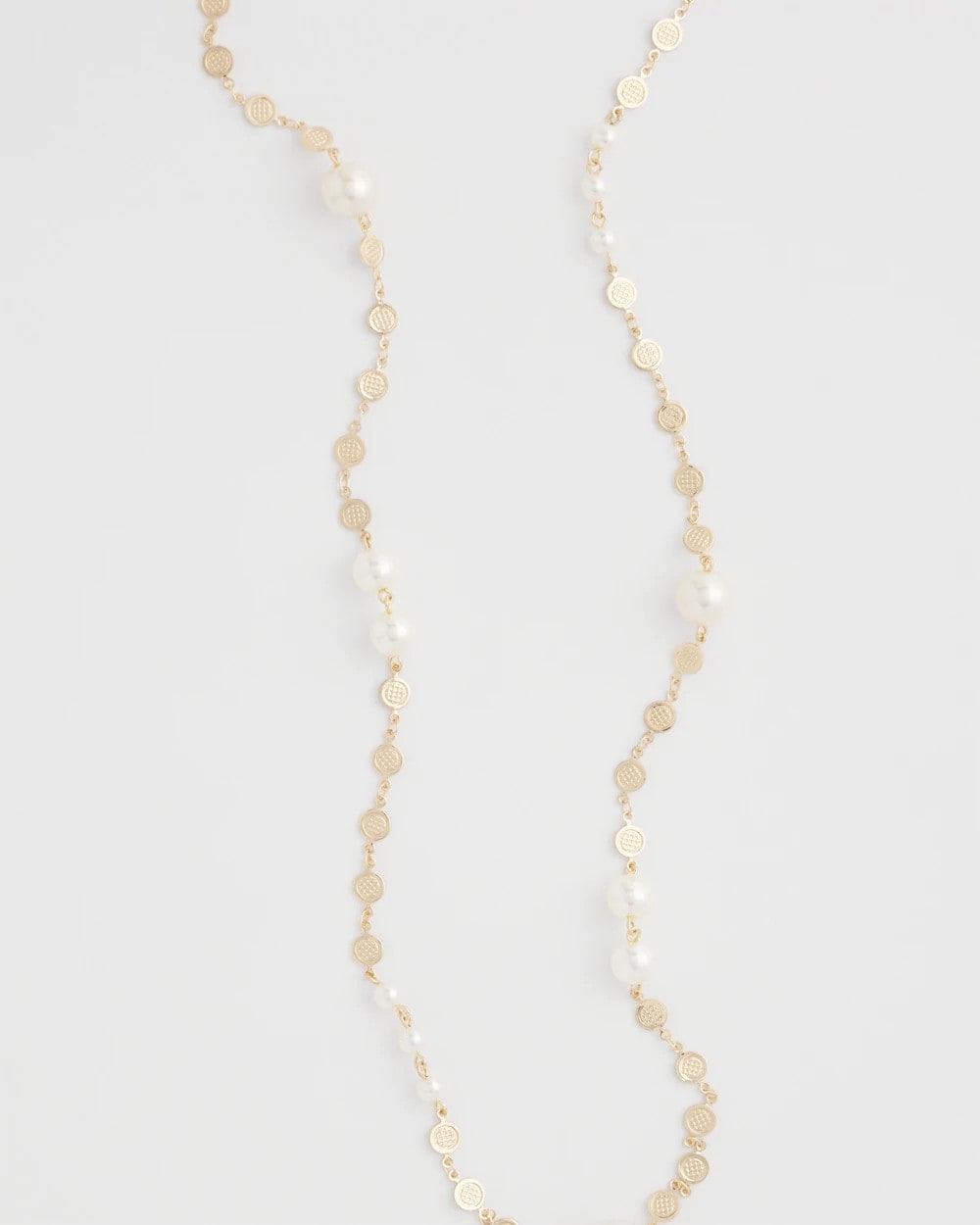 Chico's Pearl and Link Necklace