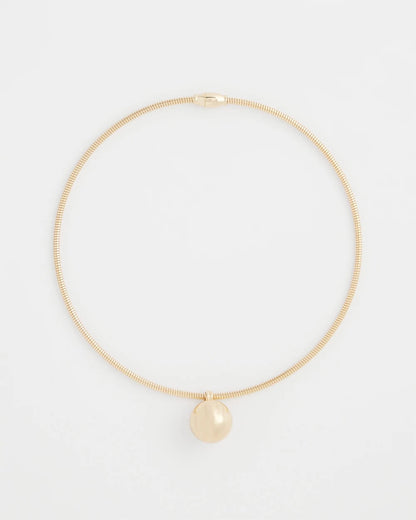 Chico's Gold Bead Collar Necklace