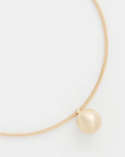 Chico's Gold Bead Collar Necklace