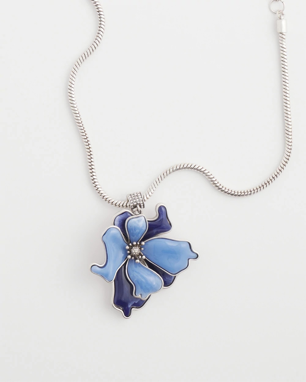 Chico's Blue Flower Pendant
