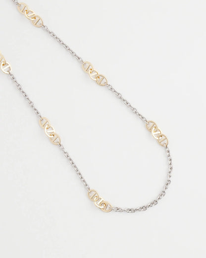 Chico's Mixed Metal Link Long Necklace