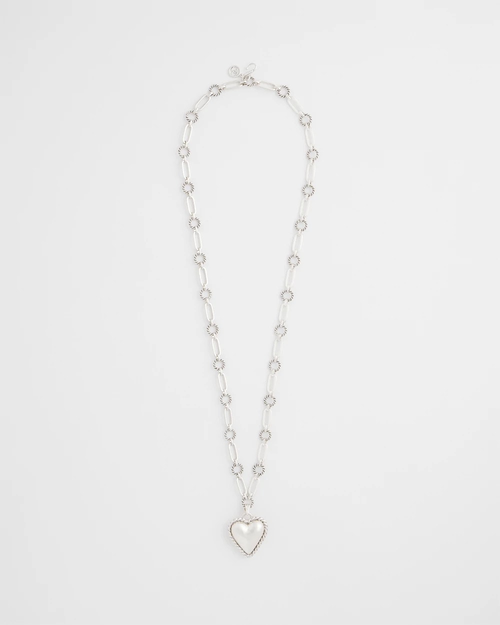 Chico's Heart Twice As Nice Pendant Necklace
