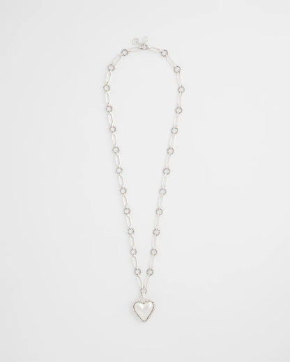 Chico's Heart Twice As Nice Pendant Necklace