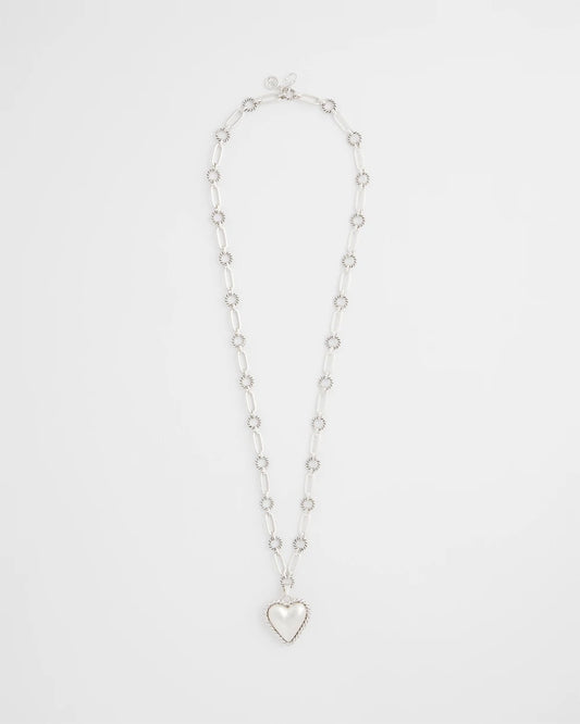 Chico's Heart Twice As Nice Pendant Necklace