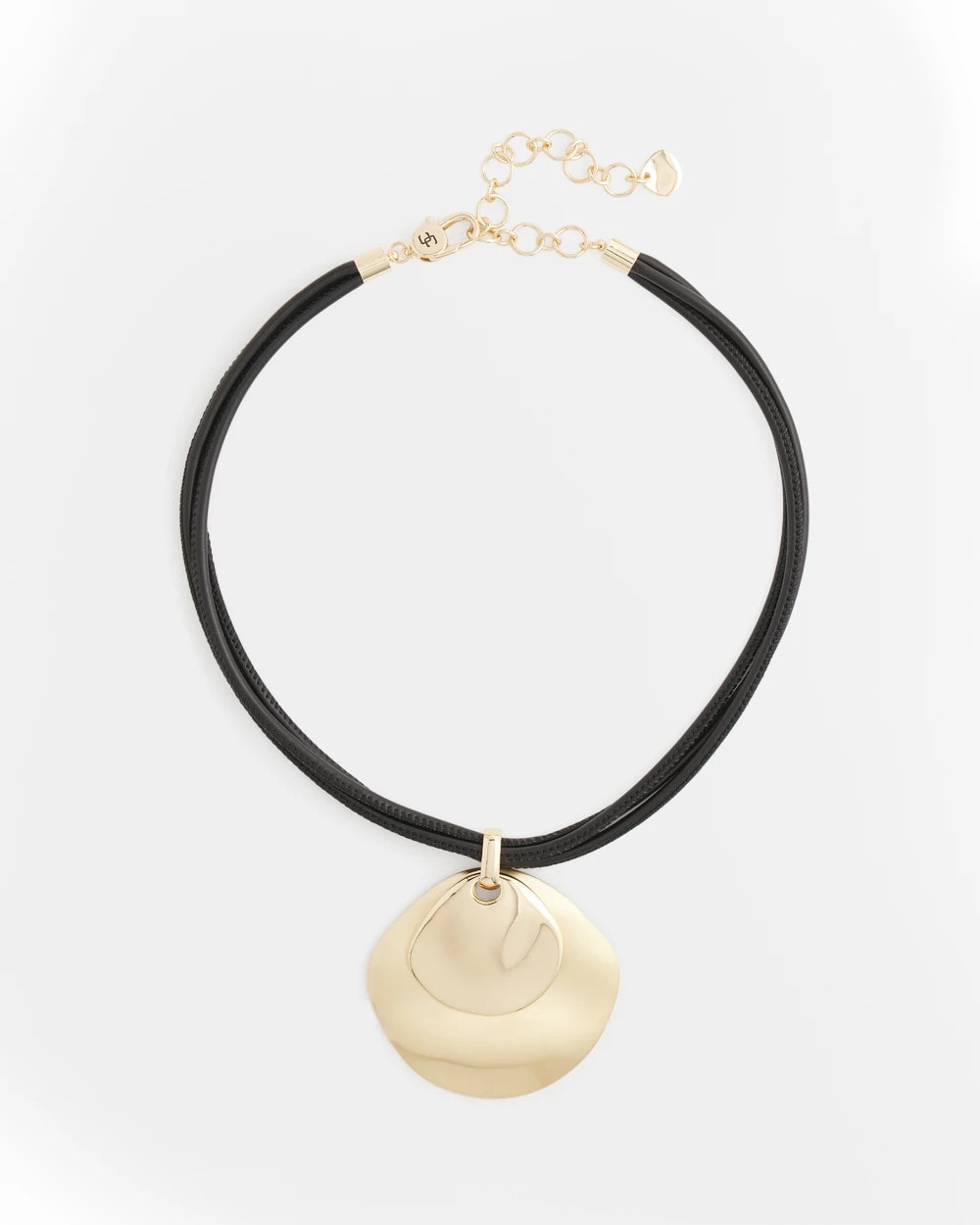 Chico's Gold Pendant On Cord