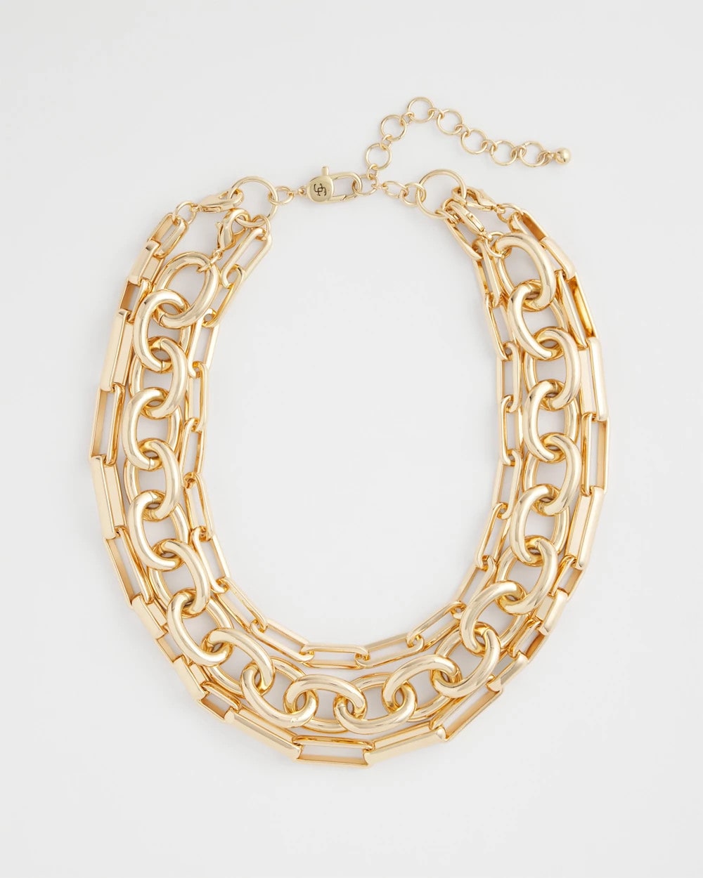 Chico's Convertible Three-Strand Chain Necklace