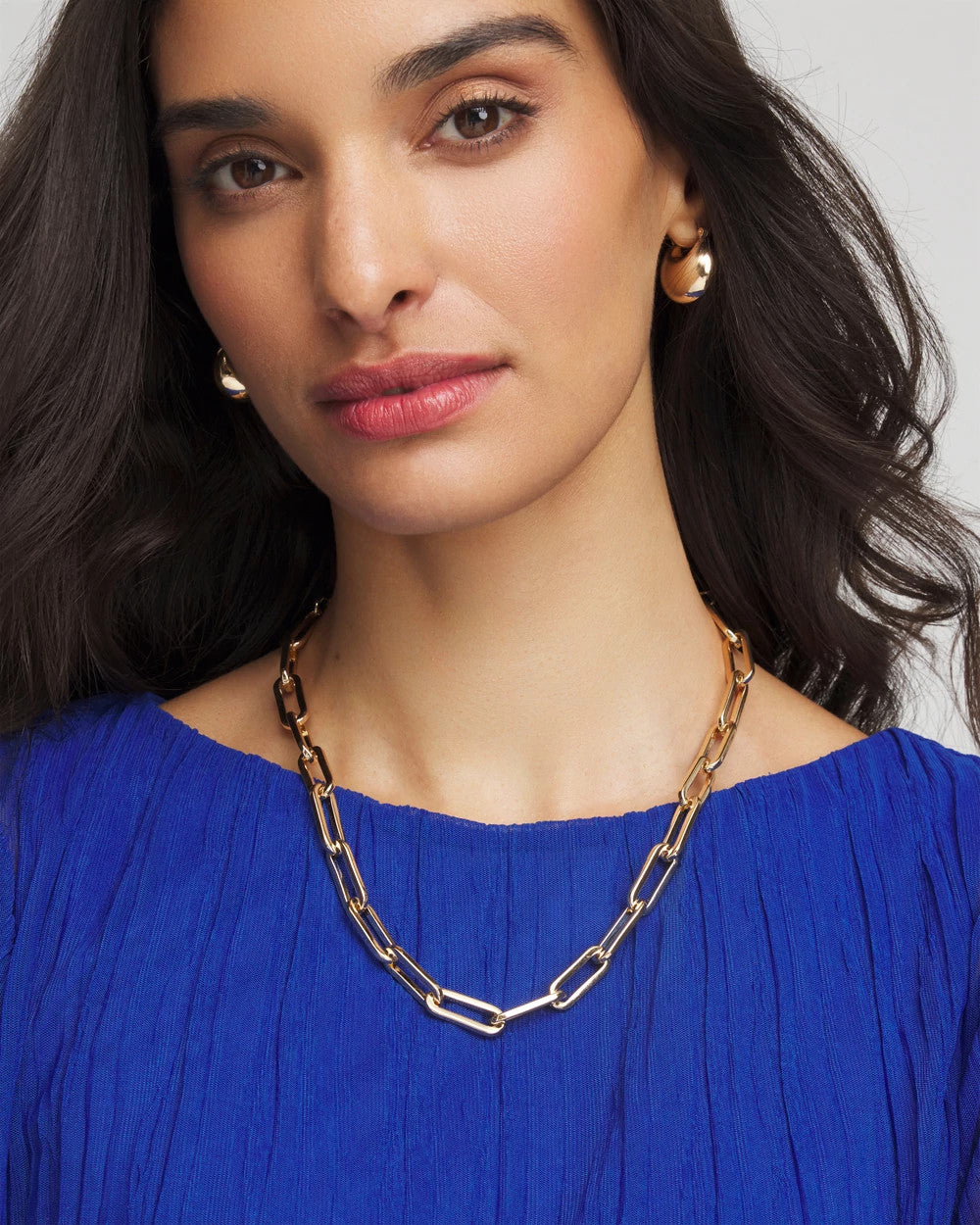 Chico's Convertible Three-Strand Chain Necklace