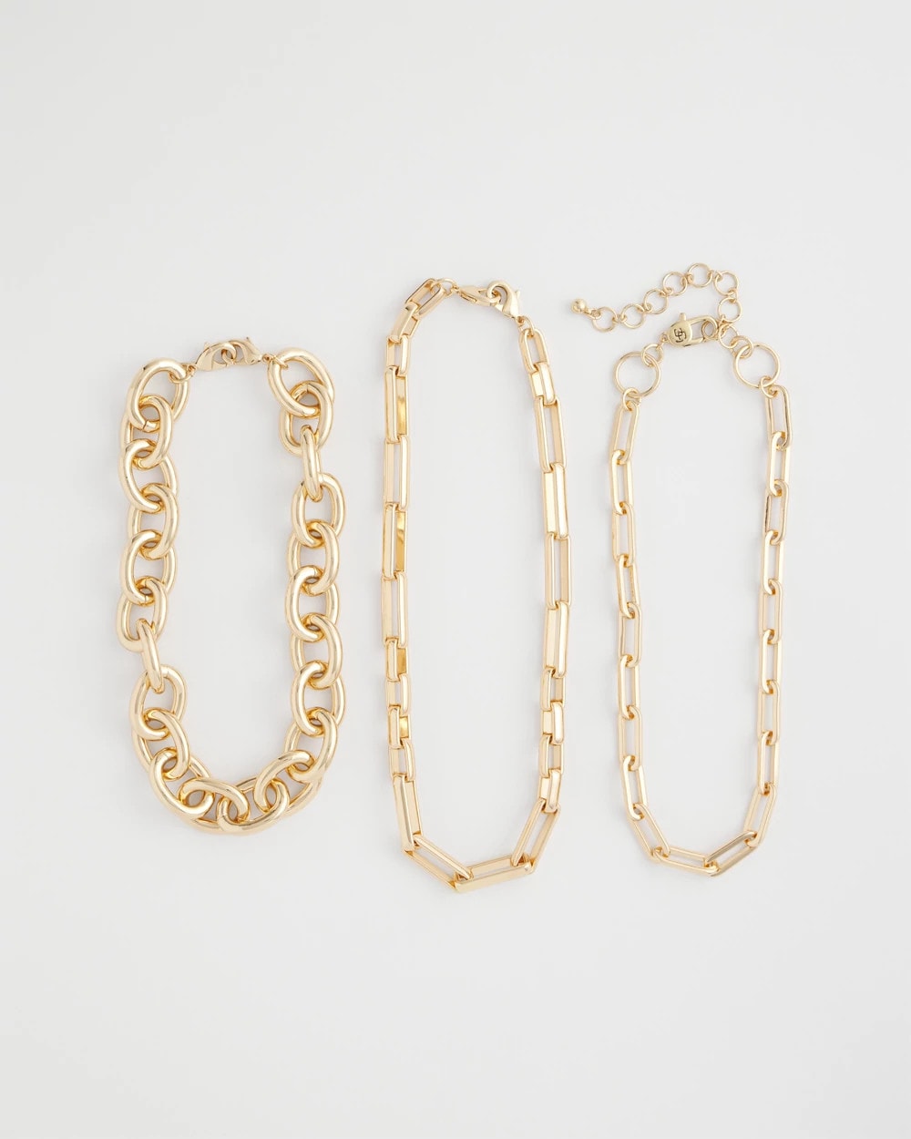 Chico's Convertible Three-Strand Chain Necklace