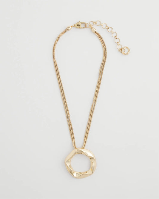 Chico's Short Circle Pendant