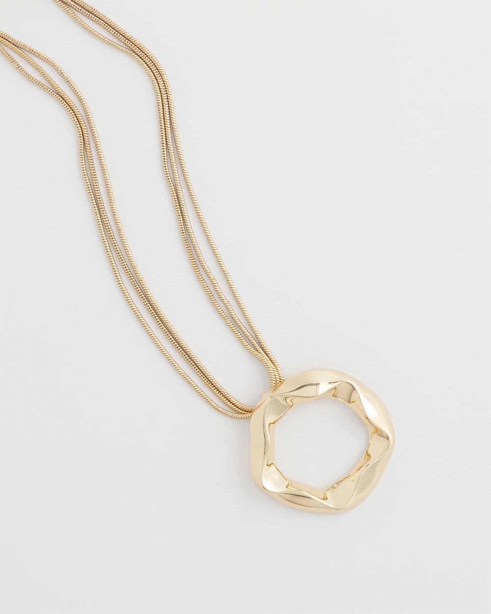 Chico's Short Circle Pendant