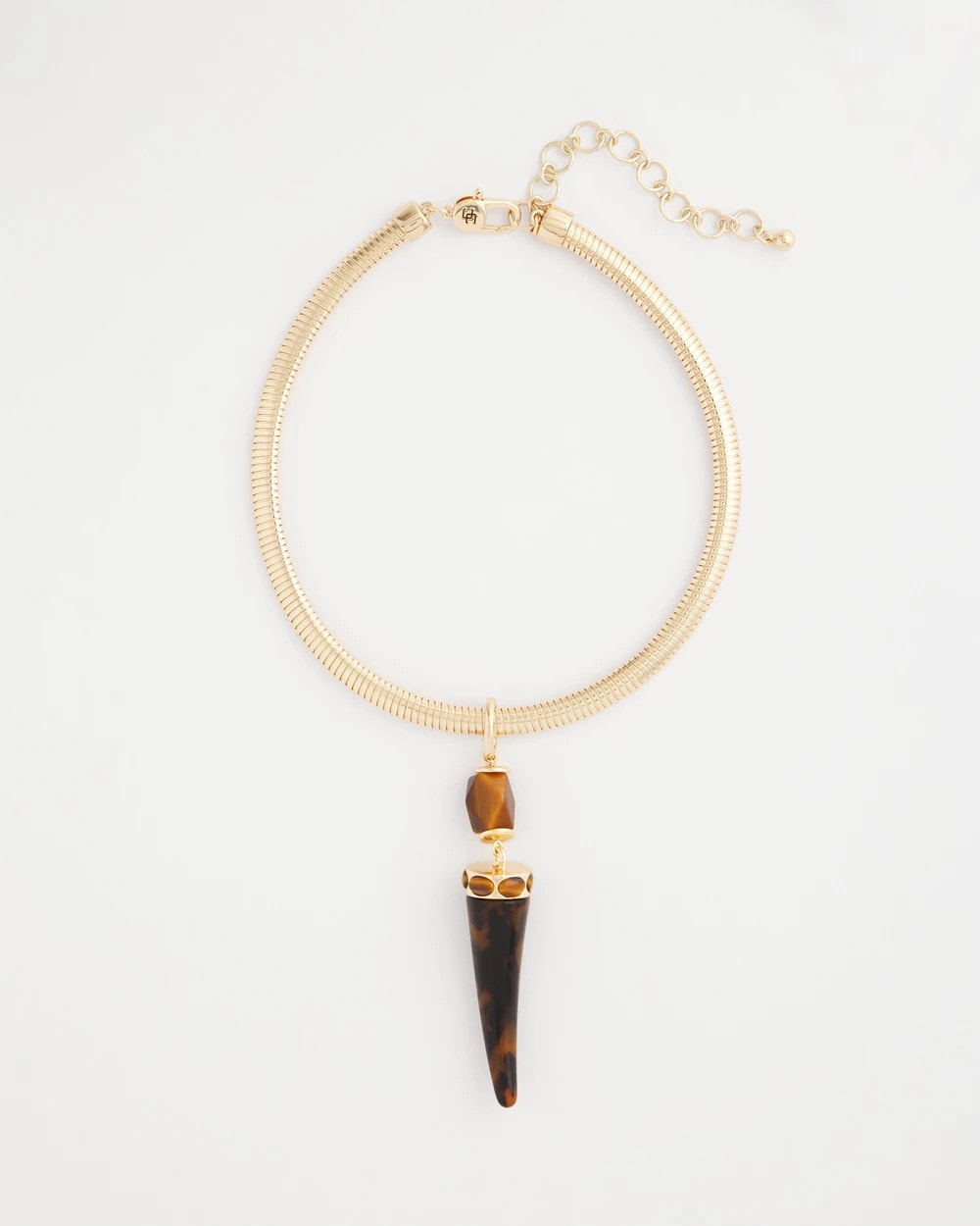 Chico's Tortoise Pendant Collar Necklace