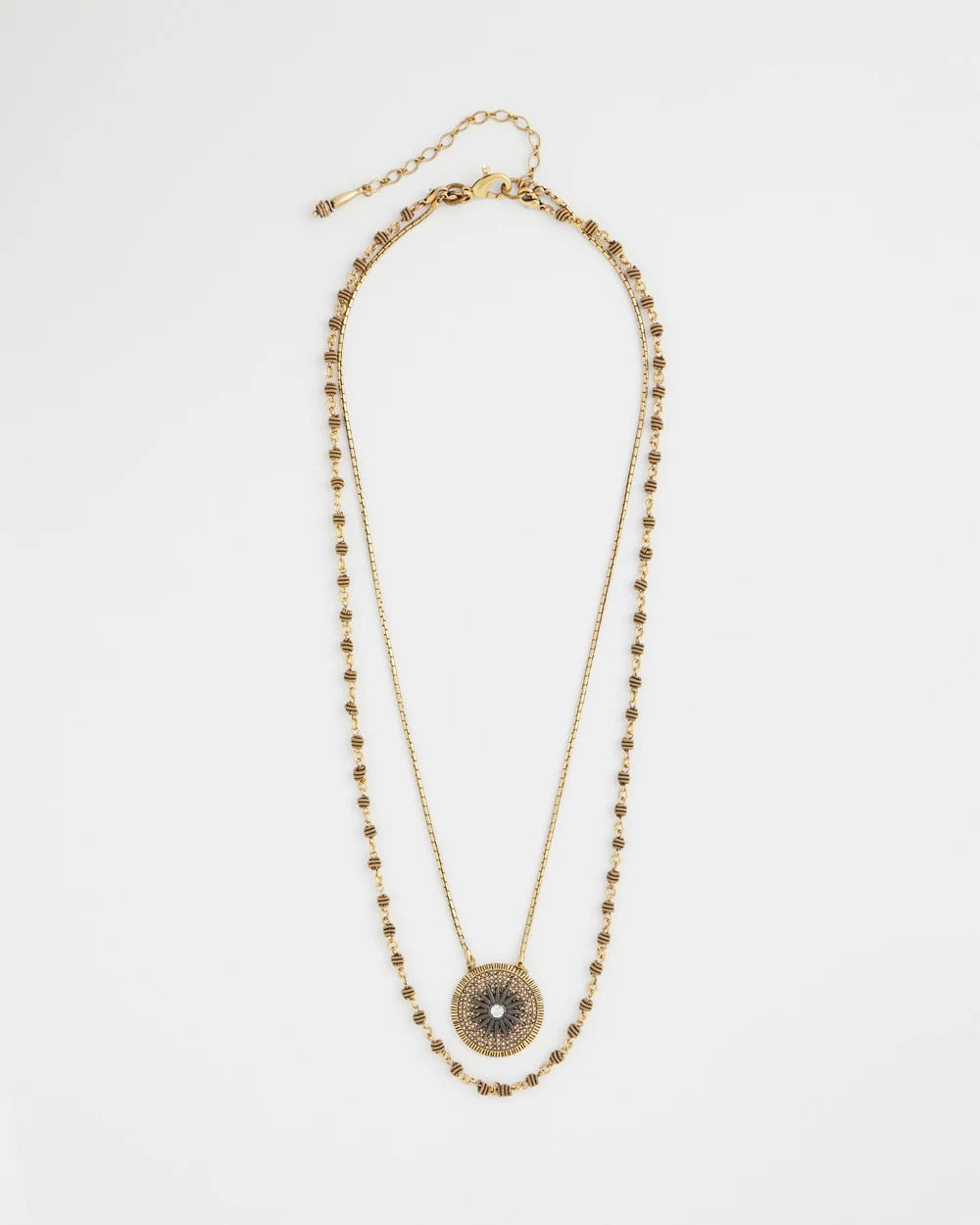 Chico's Convertible Multi-Strand Pendant Necklace