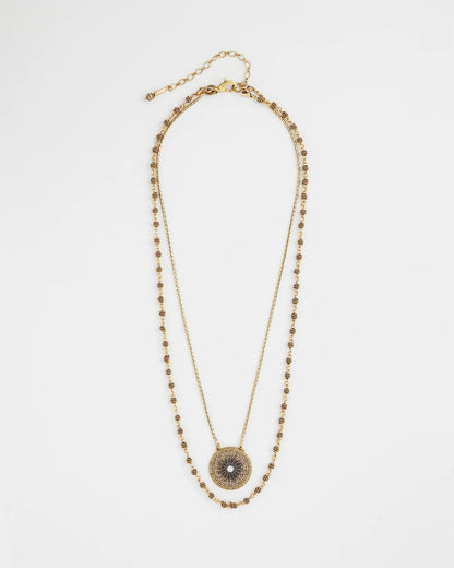 Chico's Convertible Multi-Strand Pendant Necklace