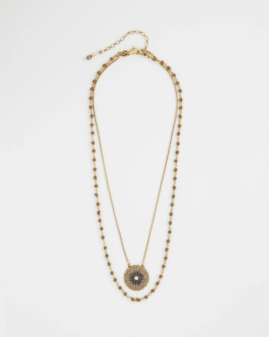 Chico's Convertible Multi-Strand Pendant Necklace