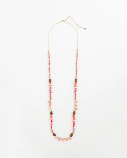 Chico's Beaded Single Strand Necklace