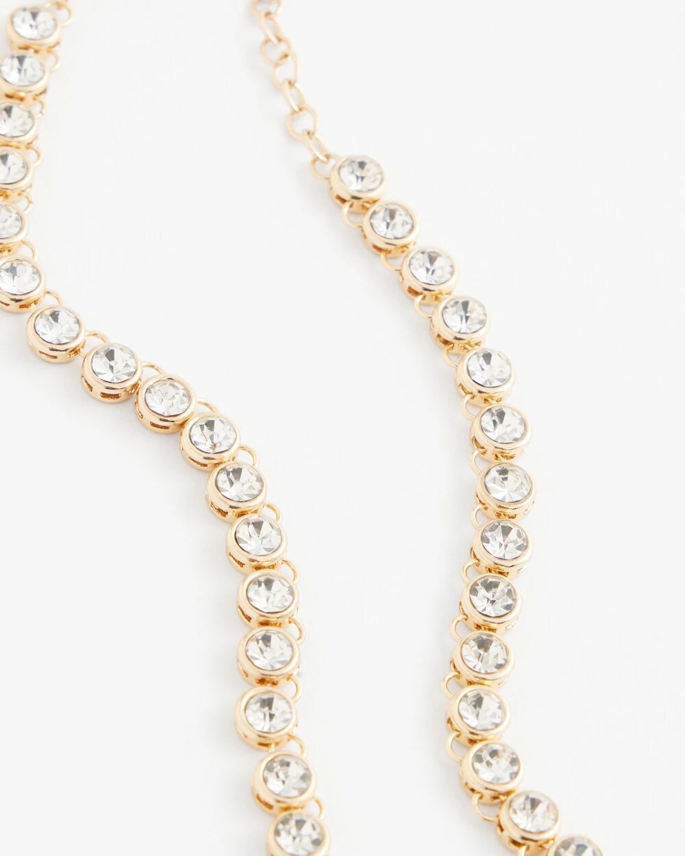 Chico's Goldtone Tennis Necklace
