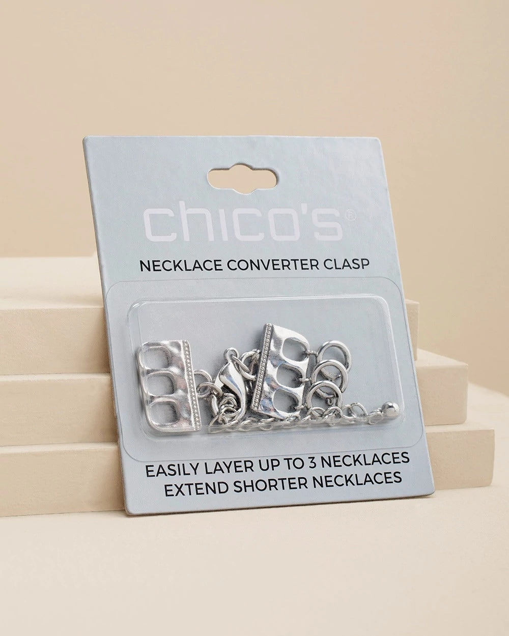 Chico's Silvertone Necklace Converter