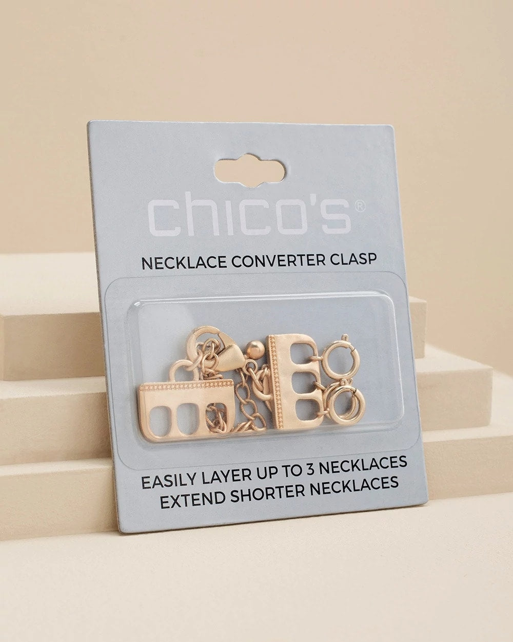 Chico's Goldtone Necklace Converter
