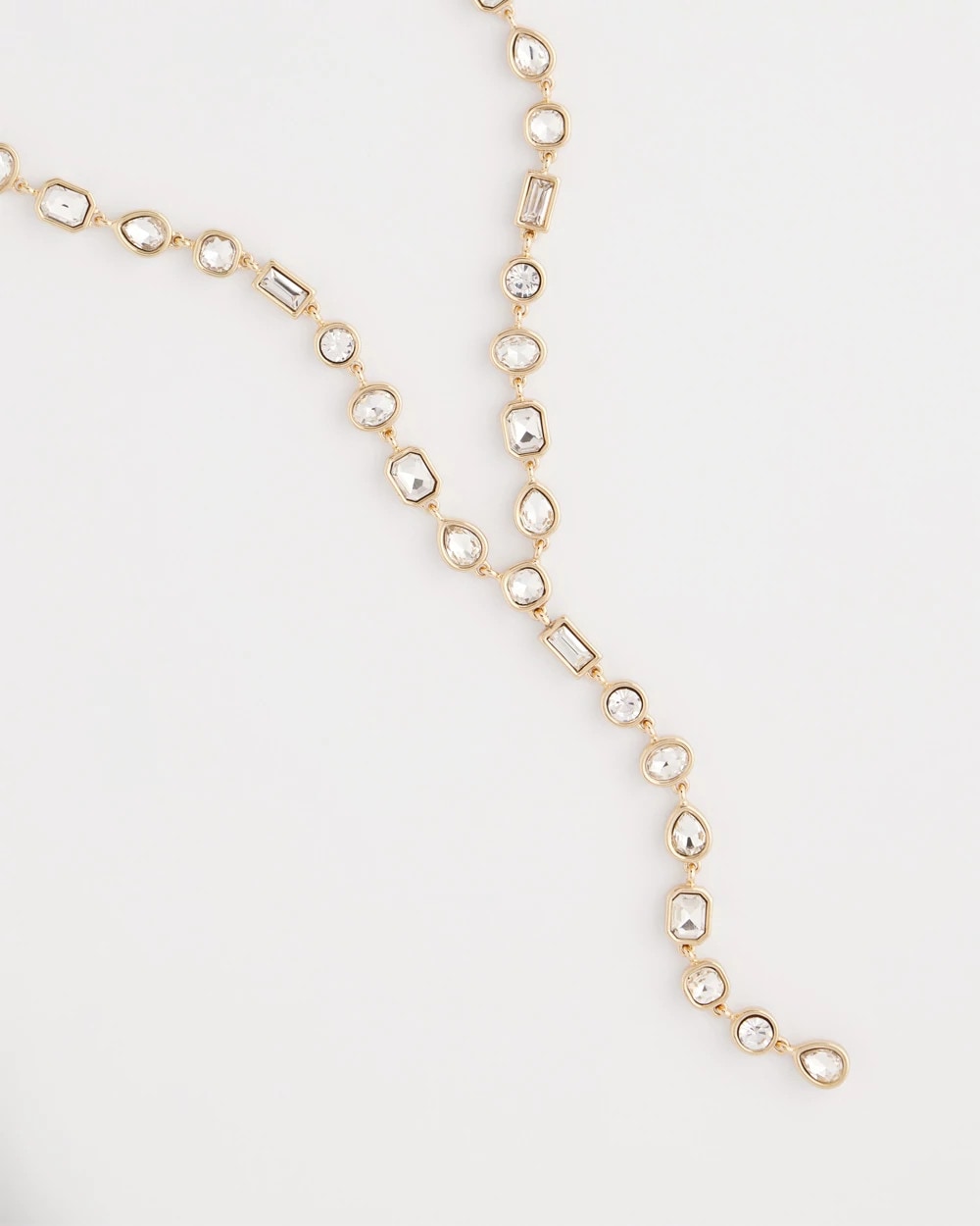 Chico's Bezel Set Goldtone Y-Necklace