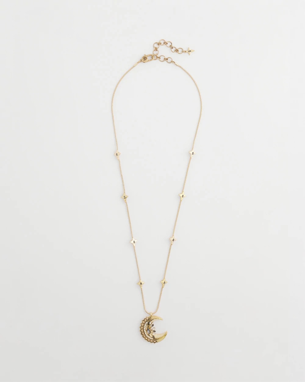 Chico's Gold Moon Pendant Necklace