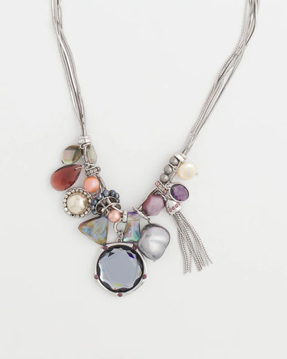 Chico's Short Aurora Charm Necklace