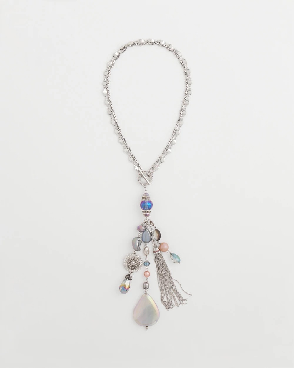 Chico's Stone & Shell ​​Twice As Nice Pendant