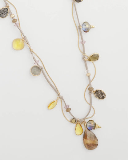 Chico's Drop Off Pendant Necklace