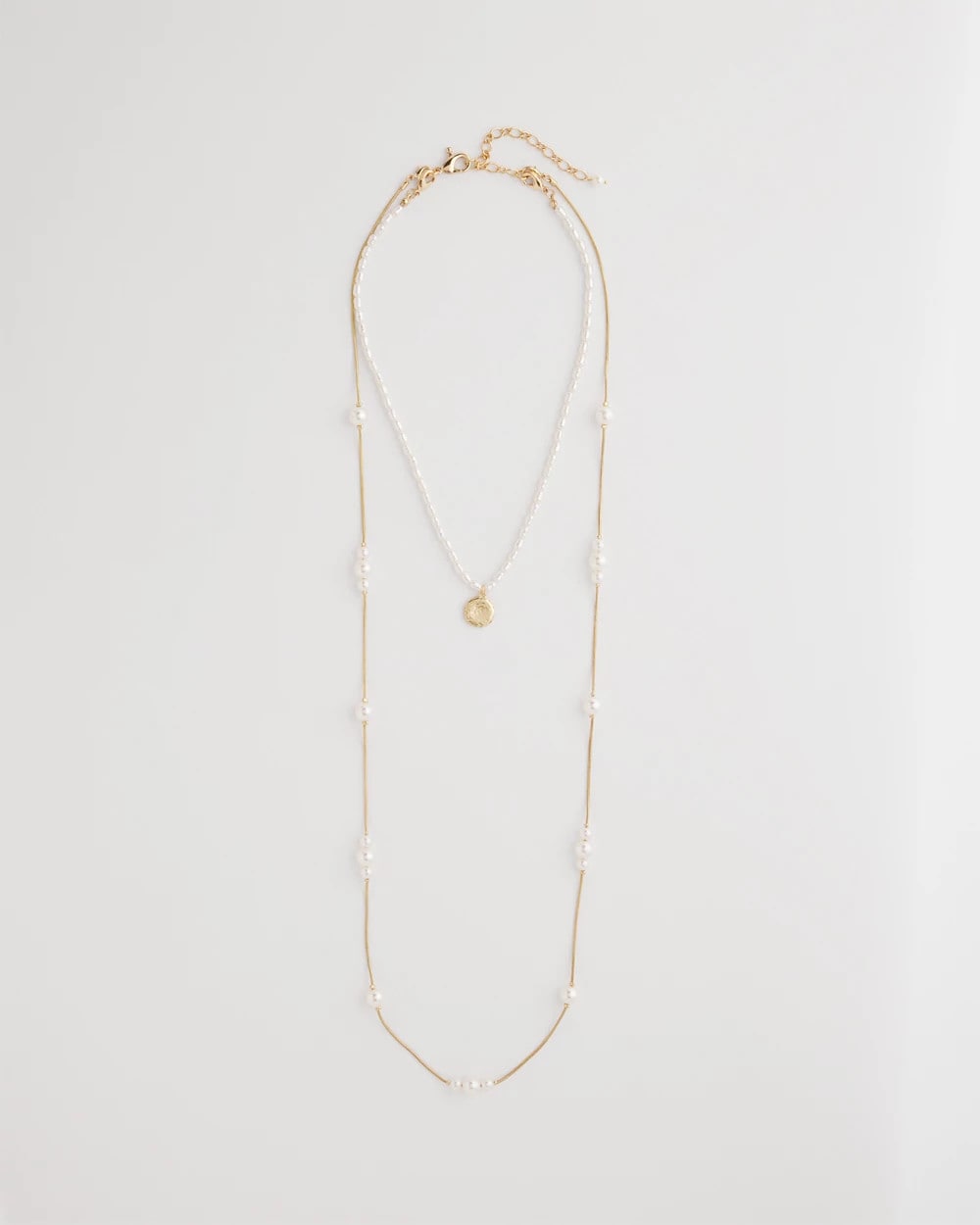 Chico's Convertible Faux Pearl Necklace