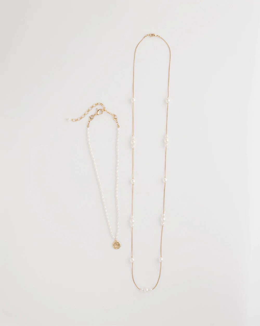 Chico's Convertible Faux Pearl Necklace