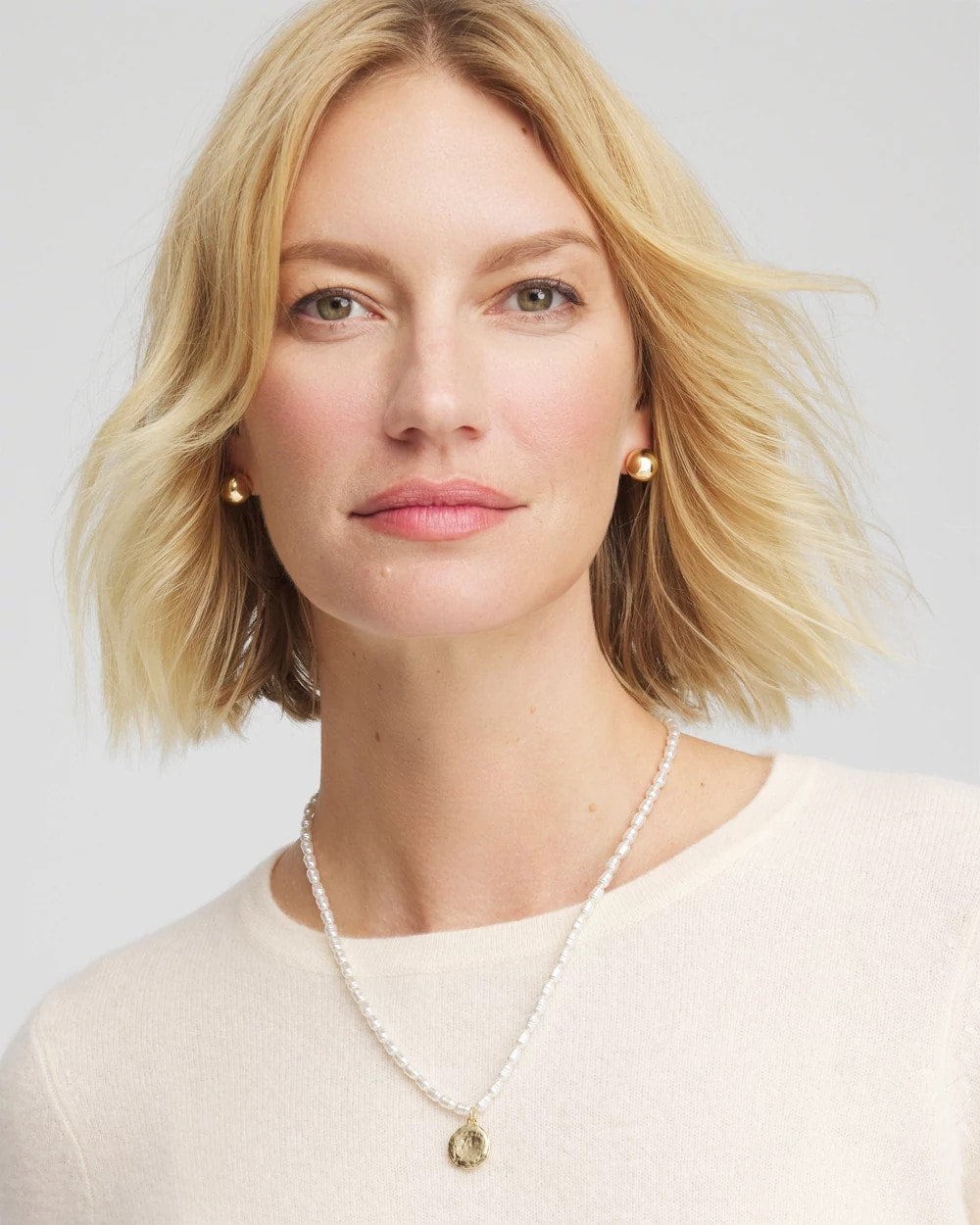 Chico's Convertible Faux Pearl Necklace