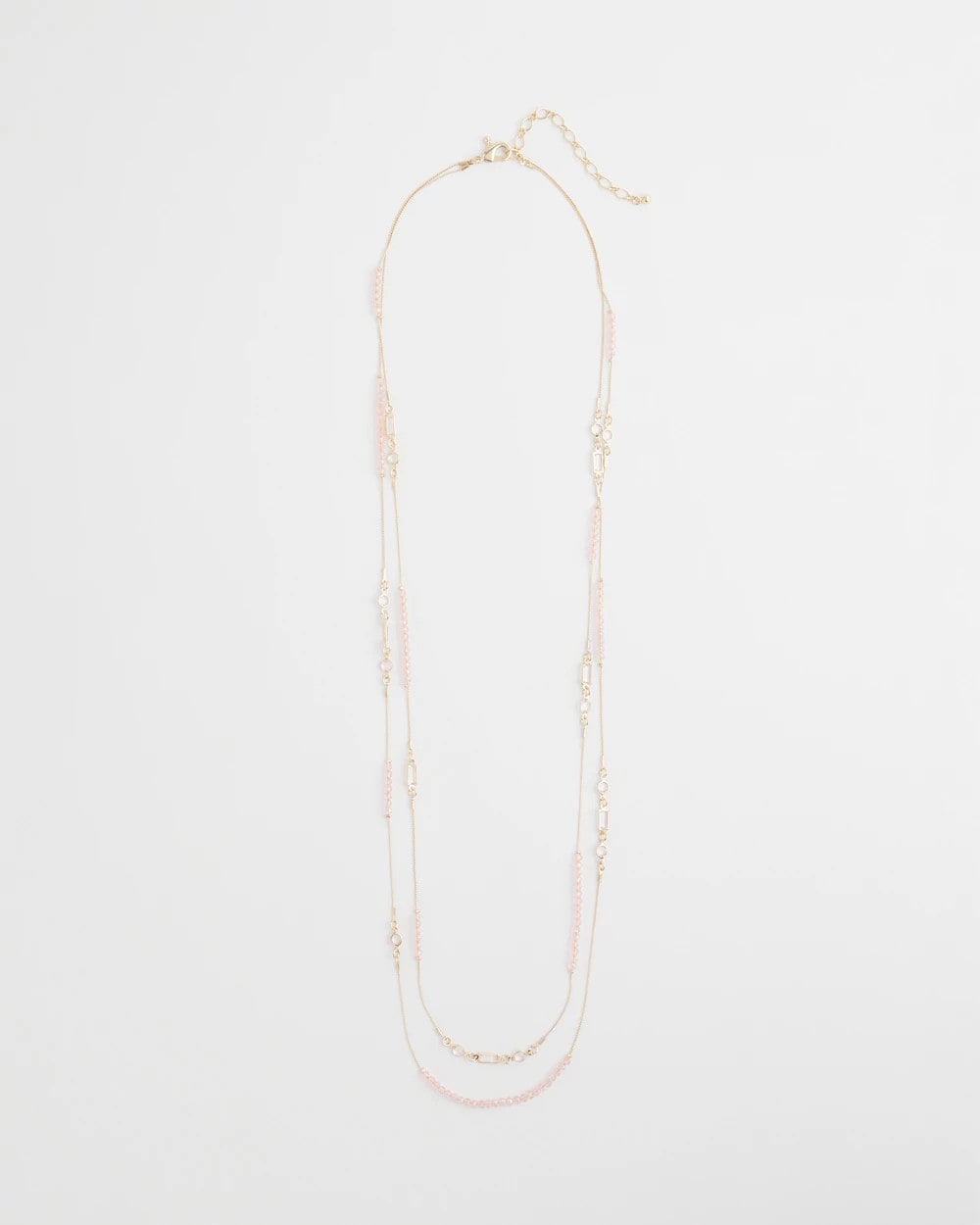 Chico's Pink Double-Strand Necklace