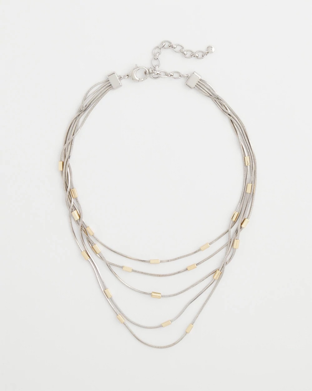 Chico's Mixed Metal Multi-Strand Necklace