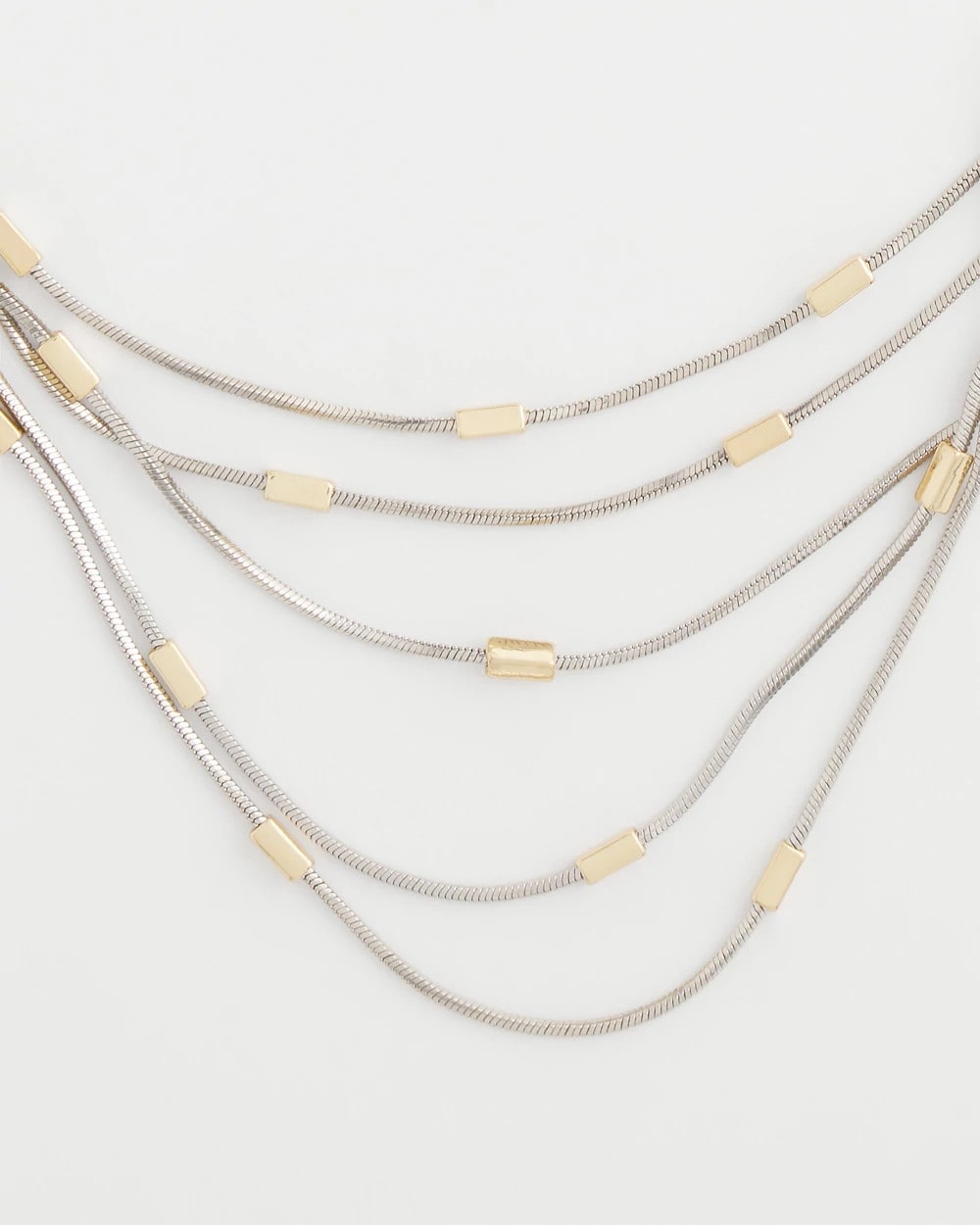 Chico's Mixed Metal Multi-Strand Necklace