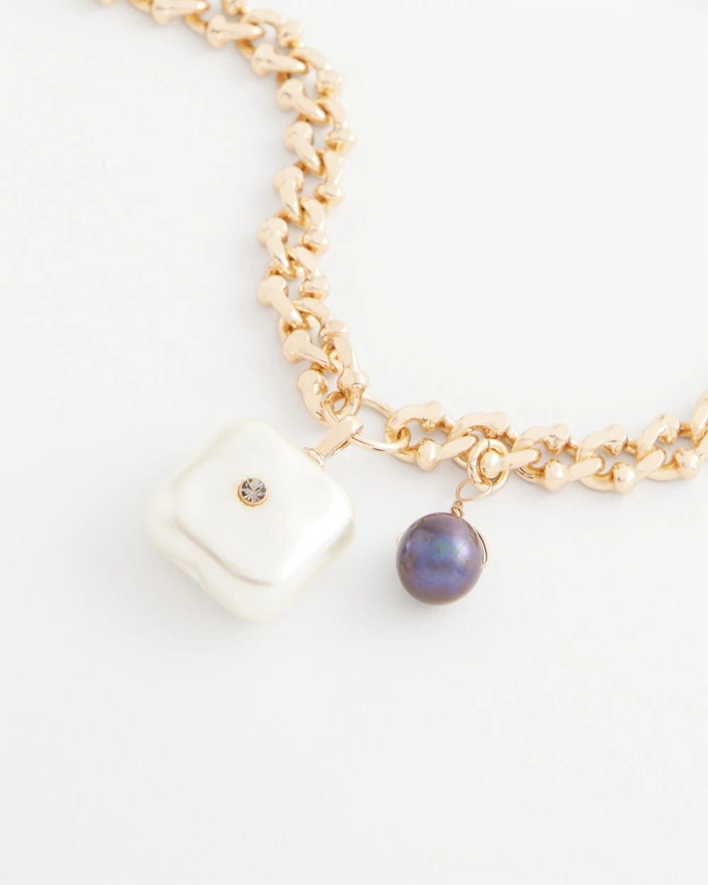 Chico's Freshwater Pearl Pendant Necklace