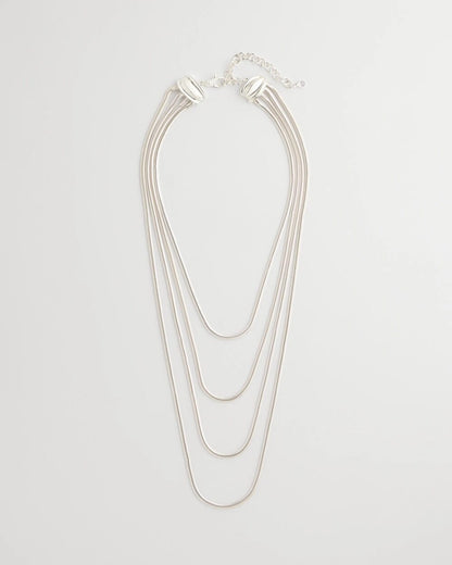 Chico's Multi-Layer Snake Chain Necklace