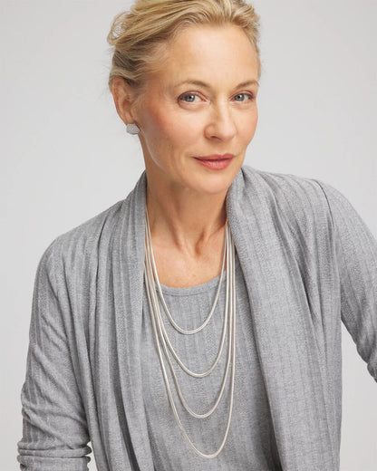 Chico's Multi-Layer Snake Chain Necklace